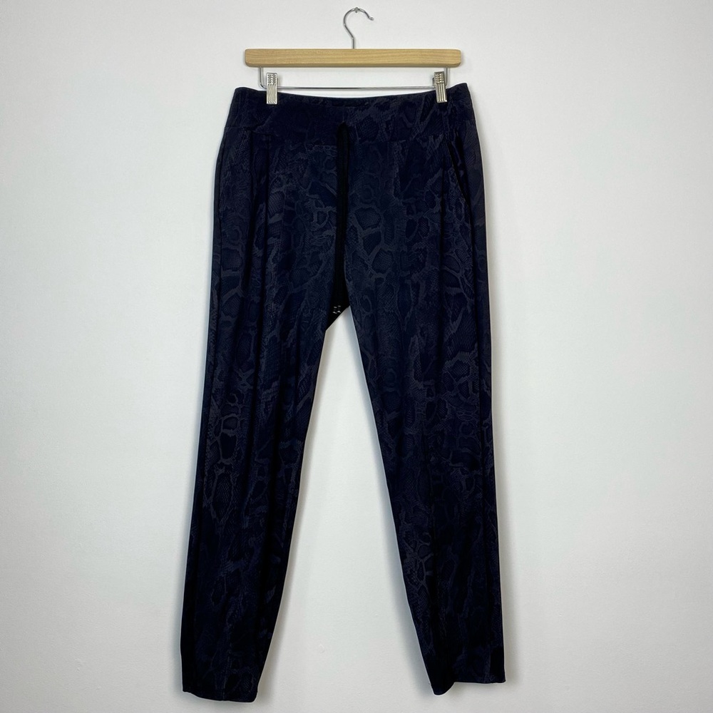 Cambio Snake Print Black Joggers